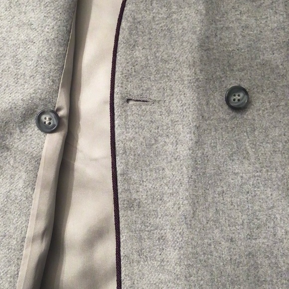 Diane Von Furstenberg Vintage Gray Wool Blend Blazer Size 10 - Picture 8 of 13